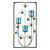 Peacock Candle Wall Sconce - 18.75" - Blue and Black