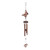 Butterfly and Heart Outdoor Wind Chime - 31.5" - Brown