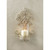 Candle Wall Sconce - 14.5" - White and Clear