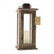 Wooden Candle Lantern - 15.75" - Brown and Black