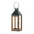 Enhance Your Space with the 18.5" Black and Brown Contemporary Candle Lantern