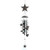 10.5" Bronze and Black Contemporary Stars Wind Chimes - Graceful Melodies for Your Space