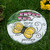 Enjoy Our Garden Outdoor Stepping Stone - 11" - White and Pink