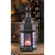 Moroccan Style Candle Lantern - 10.75" - Black and Purple