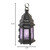 Moroccan Style Candle Lantern - 10.75" - Black and Purple