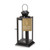Starlight Candle Lantern - 8" - Black and Clear