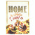 White and Red Home is where I want to Floral Printed Outdoor House Flag 44" x 30"