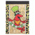 Red and Green Kiss Me Crawfish Double Applique Outdoor Garden Flag 18" x 13"