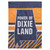 Blue and Orange Double Applique "POWER OF DIXIE LAND" Outdoor House Flag 42"x29"