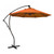 9ft Outdoor Bayside Series Cantilever Patio Umbrella: Crank Lift, Orange