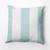 26" x 26" White and Blue Bold Stripes Throw Pillow