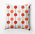 16" x 16" Red and Orange Brady Beads Outdoor Throw Pillow