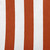 14" x 20" Orange and White Rugby Stripe Rectangular Outdoor Throw Pillow