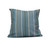 20" x 20" Blue and Green Multi Stripe Outdoor Throw Pillow