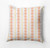 16" x 16" Orange and Yellow Watercolor Stripe Outdoor Throw Pillow