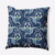 16" x 16" Blue and White Floral Square Throw Pillow