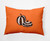 14" x 20" Orange and Black Pumpkin Duo Outdoor Throw Pillow