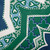 16" x 16" Blue and Green Rising Star Outdoor Throw Pillow