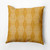 20" x 20" Yellow and White Pyramid Stripe Outdoor Throw Pillow