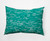 14" x 20" Green and White Marled Knit Outdoor Throw Pillow