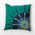 20" x 20" Green and Blue Sailor's Delight Outdoor Throw Pillow