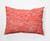 14" x 20" Orange and White Marled Knit Outdoor Throw Pillow