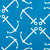 18" x 18" White and Blue Anchors Up Outdoor Throw Pillow