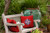 18" x 18" Red and Blue Compass Nautical Outdoor Throw Pillow