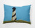 14" x 20" Blue and Black Outer Banks Lighthouse Rectangular Outdoor Throw Pillow