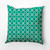 16" x 16" Green and White Rope Rigging Outdoor Throw Pillow