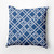 18" x 18" Blue and White Know the Ropes Square Outdoor Throw Pillow