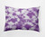 14" x 20" Purple and White Chillax Rectangular Outdoor Throw Pillow