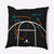 20" x 20" Black and White "Alley Oop" Outdoor Throw Pillow
