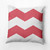 20" x 20" Orange and White Bold Chevron Outdoor Throw Pillow