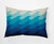 14" x 20" Blue and White Deep Sea Rectangular Outdoor Throw Pillow