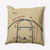 20" x 20" Yellow and Black "Motion" Outdoor Throw Pillow