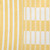 16" Lemon Yellow Beach Blanket Stripe Outdoor Throw Pillow - Down Alternative Filler