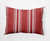 14" x 20" Red and White Dashing Stripe Outdoor Throw Pillow