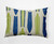 14" x 20" Green and Blue Dean Outdoor Throw Pillow