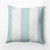 20" x 20" Blue and White Bold Stripe Outdoor Throw Pillow
