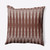 18" x 18" Brown and White Canterbury Geometric Pattern Outdoor Throw Pillow