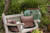 18" x 18" Brown and White Canterbury Geometric Pattern Outdoor Throw Pillow
