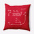 18" x 18" Red and White "Reverse!" Square Outdoor Throw Pillow