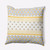 20" x 20" Yellow and Gray Scrambled Prints Outdoor Throw Pillow