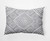 14" x 20" Gray and White Diamond Jill Outdoor Throw Pillow