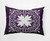 14" x 20" Purple and White Cuban Tile Rectangular Outdoor Throw Pillow