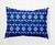 14" x 20" Blue and White Summer Picnic Outdoor Throw Pillow