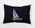 14" x 20" Blue and Gray Set Sail Rectangular Outdoor Throw Pillow