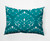 14" x 20" Blue and White Veranda Rectangular Outdoor Throw Pillow