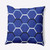 18" x 18" Blue and White Honeycomb Hex Outdoor Throw Pillow